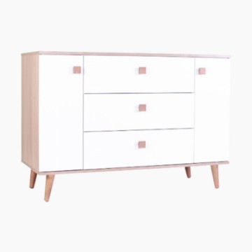Comoda Luca mare alb-capucino